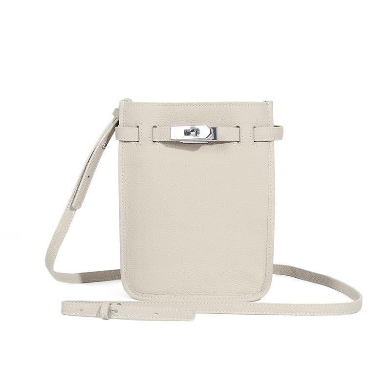 Women's First Layer Cowhide Large Capacity Simple Crossbody Bags