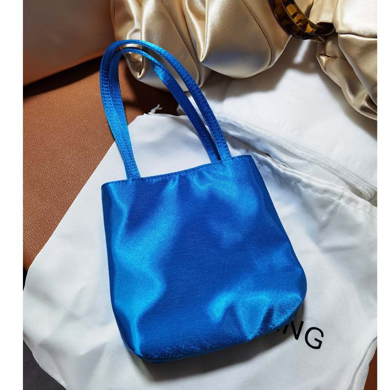 Female Niche Vintage Satin Mahjong Mobile Tote Bags
