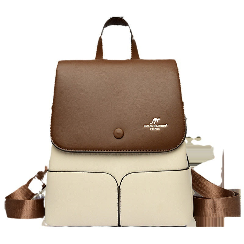 Women's Denis Kangaroo Three-color Fashion Retro Style Backpacks