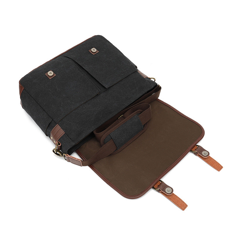 Men's Creative Trendy Canvas Portable Computer Bags