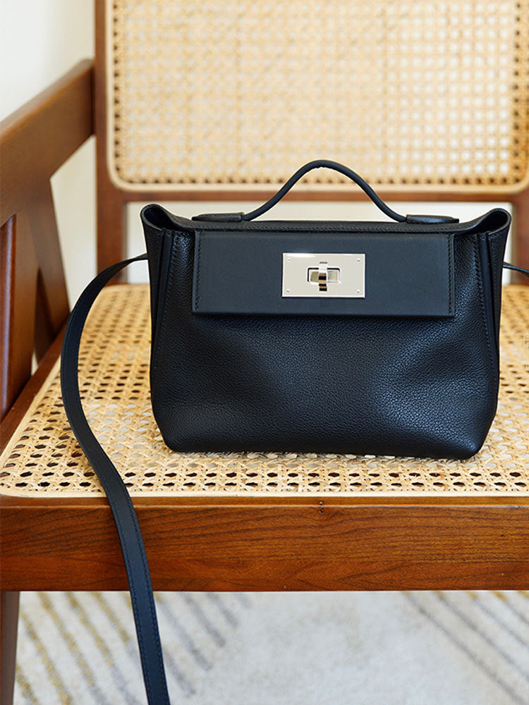 Women's Genuine Leather Retro Commuter Texture Light Bags