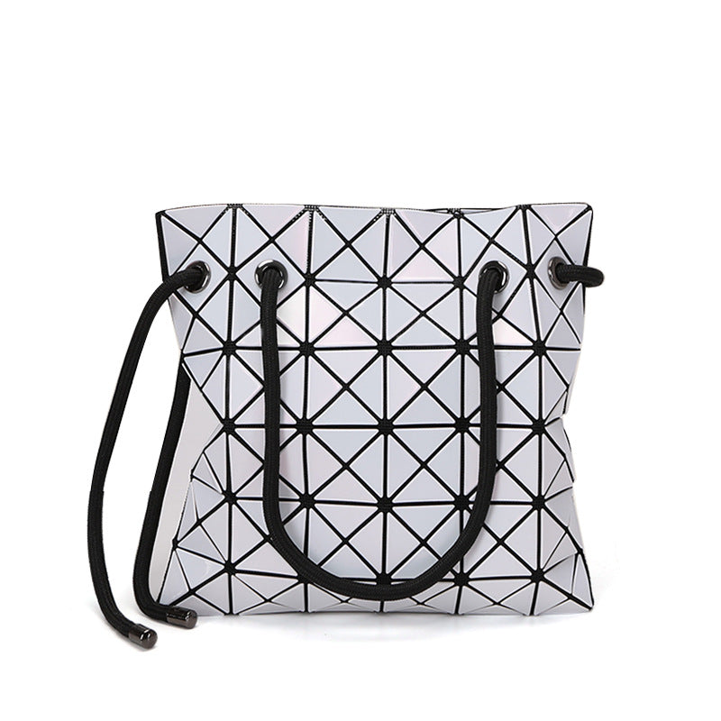 Women's Rhombus Drawstring Bundle For Lifetime Shoulder Bags