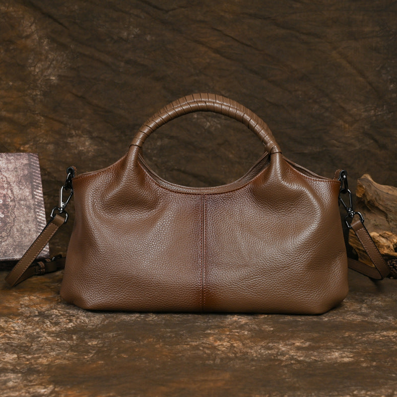 Women's Vintage Leather Soft Large Capacity Tote Bags