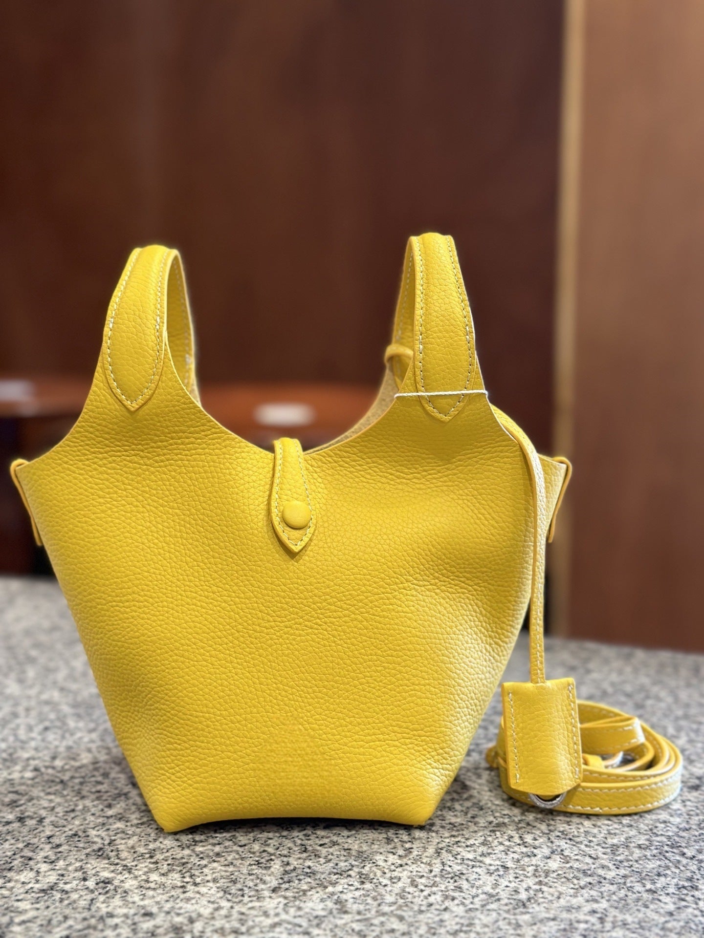 Women's Money Style Large Capacity First Layer Bucket Bags