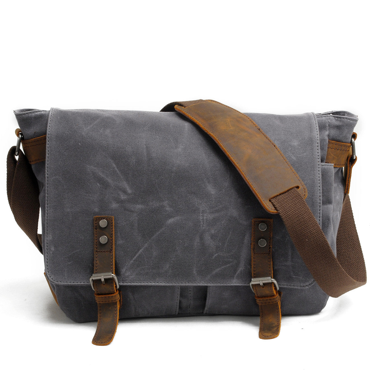 Men's Waterproof Oil Wax Canvas Graphy Vintage Men's Messenger Bags
