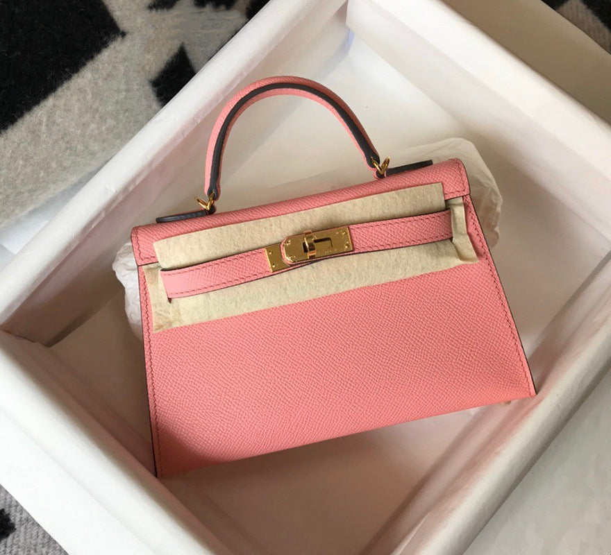 Women's Palm Print Mini Second Generation Kelly Genuine Crossbody Bags