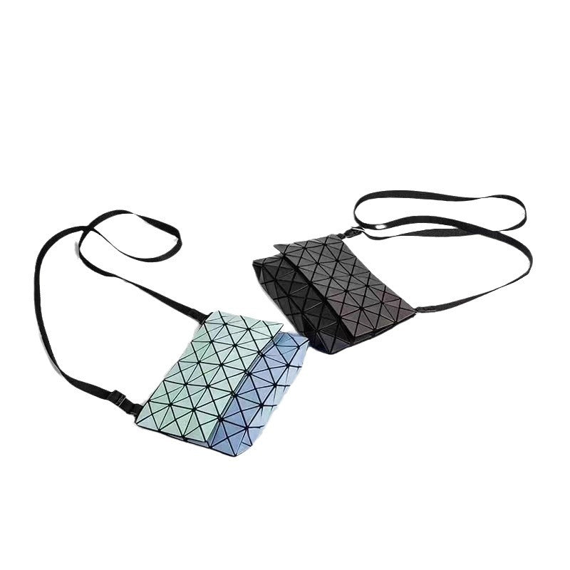 Kangaroo Styled Contrast Color Long Strap Crossbody Bags
