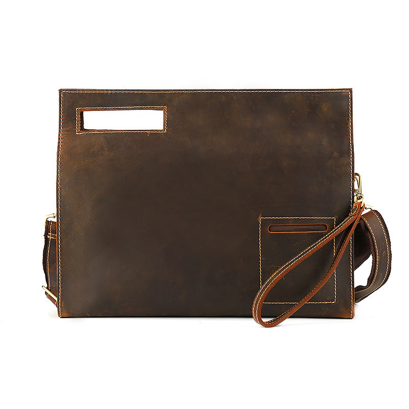 Men's Leather Portable Retro Personality First Layer Men's Shoulder Bags