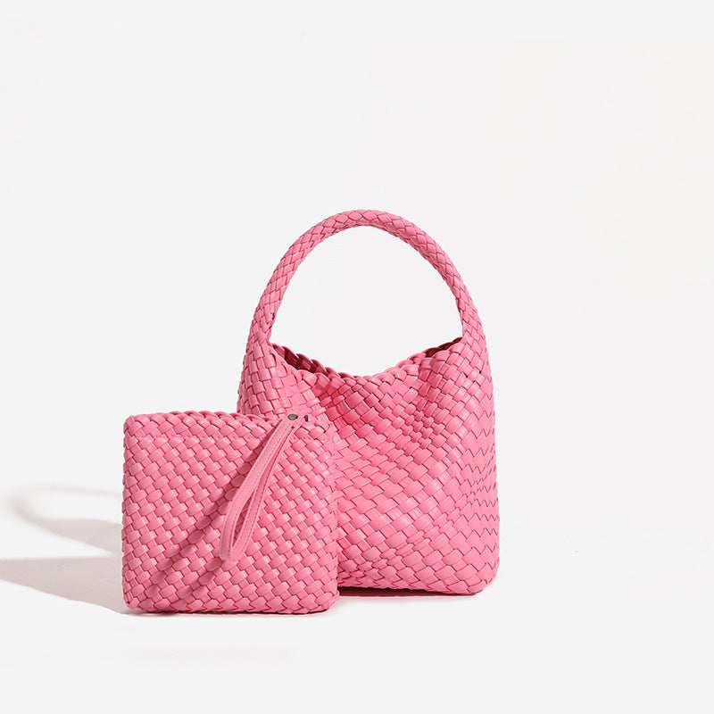 High Quality Texture Hand-woven Vegetable Basket Bucket Bags