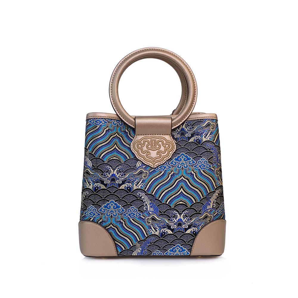 Women's Brocade Vintage Silk Exquisite Texture National Crossbody Bags