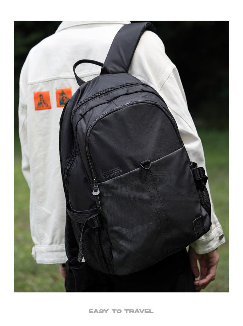 Men's Fashion Oxford Cloth Computer Junior High Backpacks