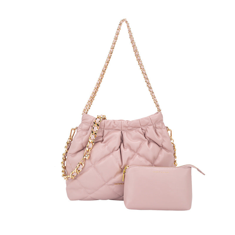 Women's High-grade Large Capacity Garbage Versatile Chain Bucket Bags