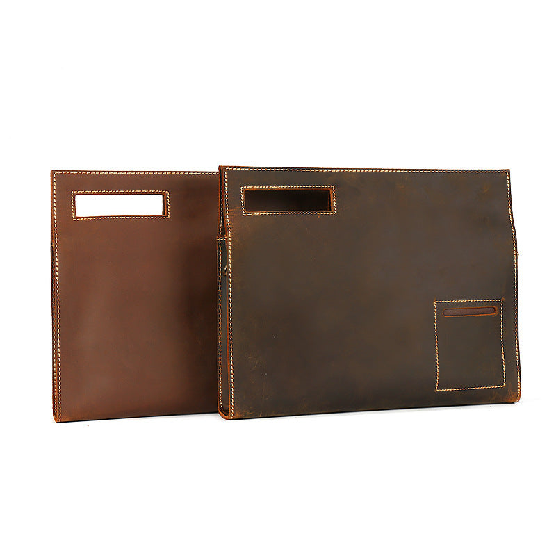 Men's Leather Portable Retro Personality First Layer Men's Shoulder Bags