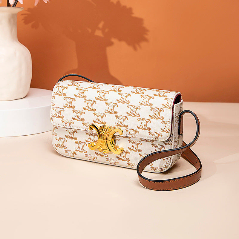 Women's Arc Old Pattern Cloth Printed Underarm Small Square Bags