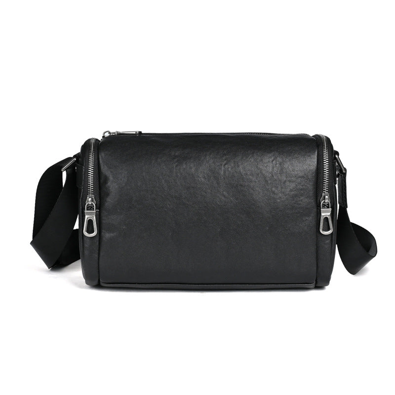 Men's Retro Fashion First Layer Cowhide Leather Men's Shoulder Bags