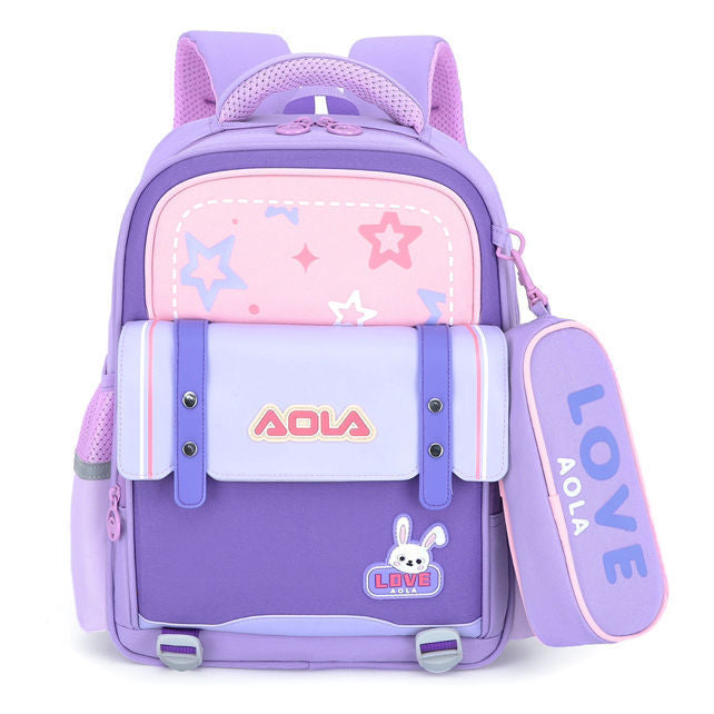 Rainbow Primary Three To Six Levels Decompression Cartoon Backpacks