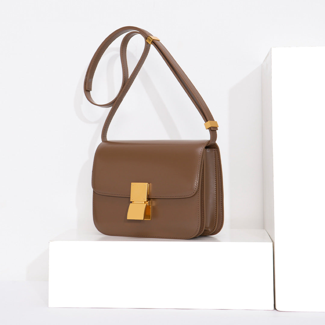 Women's Hand Rub Grain Genuine Leather Retro Shoulder Bags