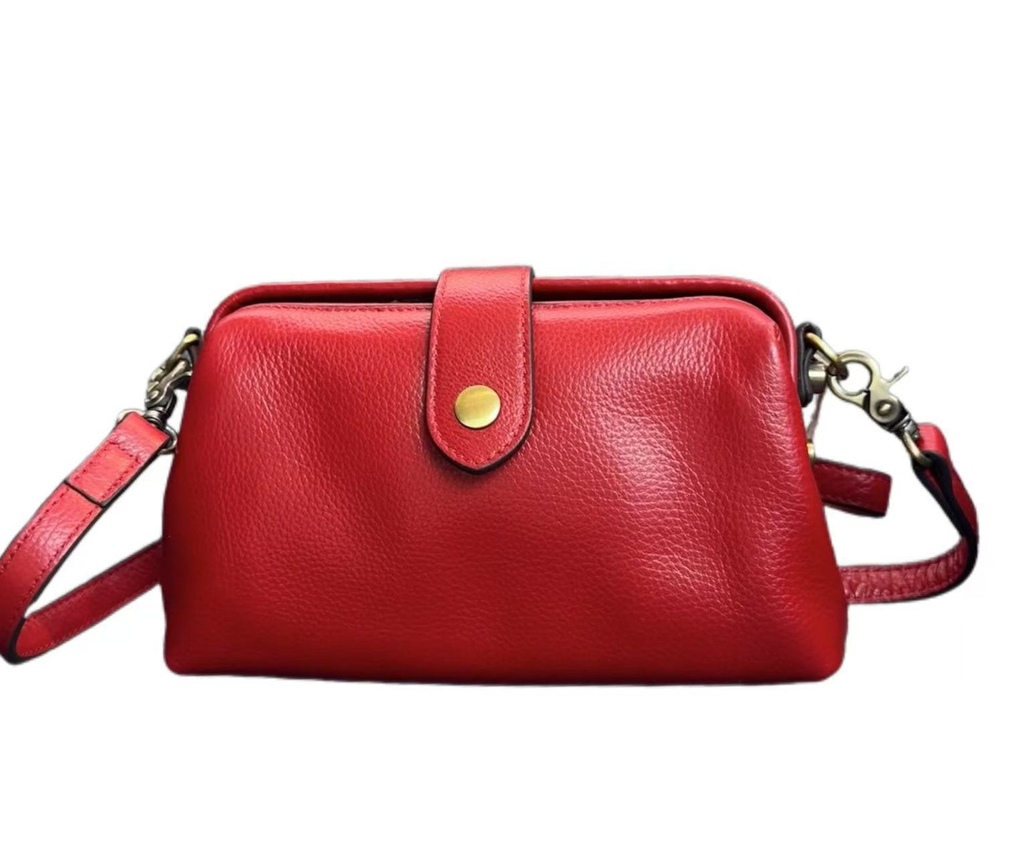 Women's Spring First Layer Cowhide Vintage Handmade Crossbody Bags