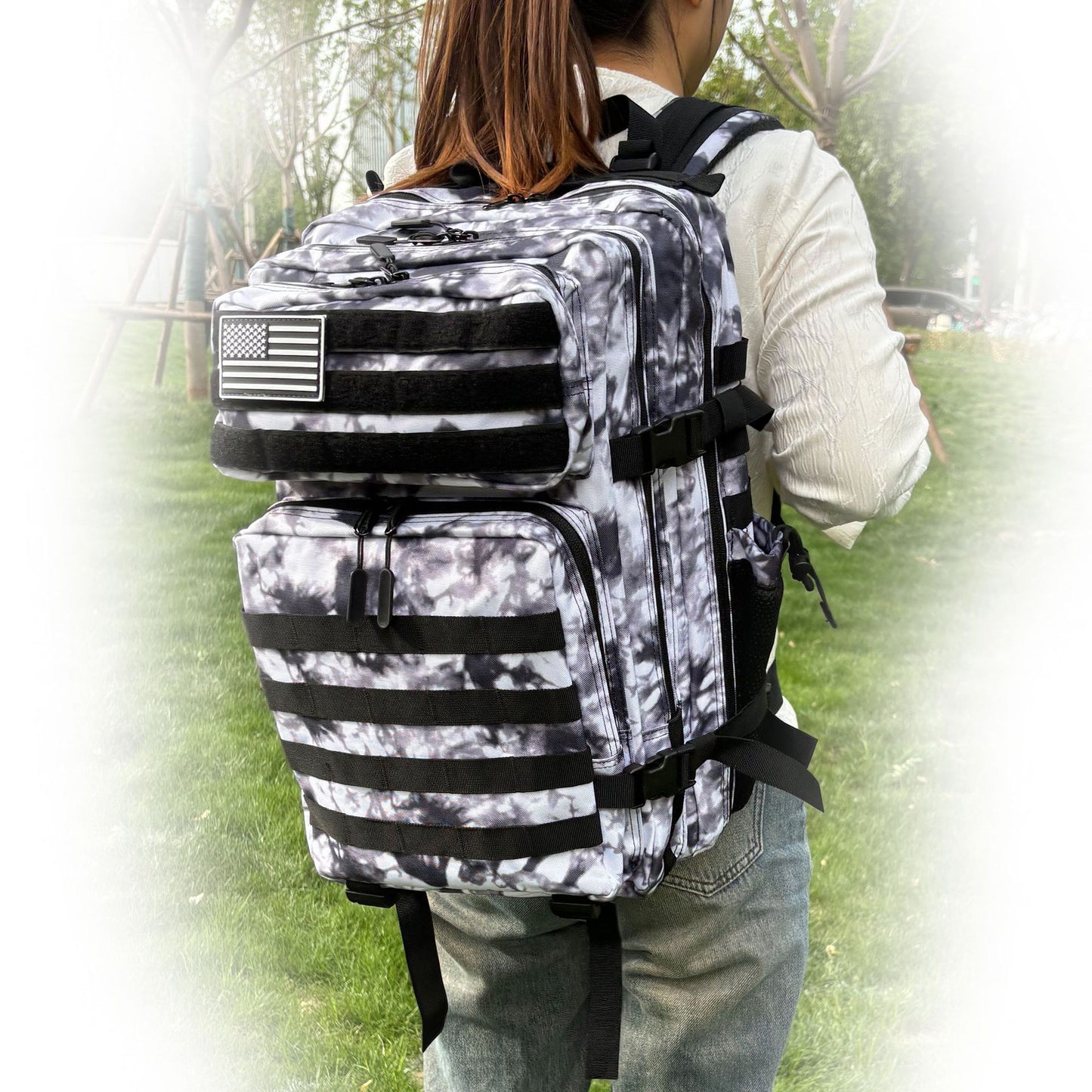 Large Capacity Velcro Camouflage Waterproof Hiking Outdoor Bags