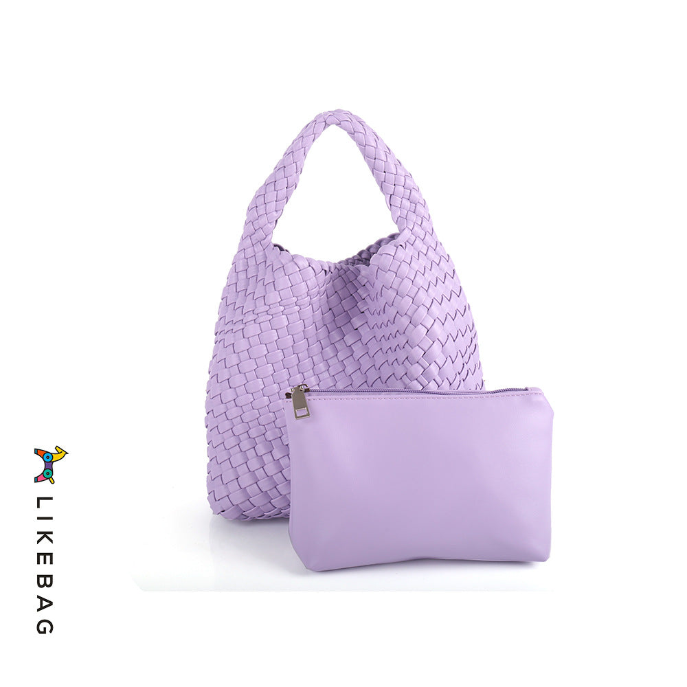 Women's Quality Handmade Woven Vegetable Basket Composite Shoulder Bags