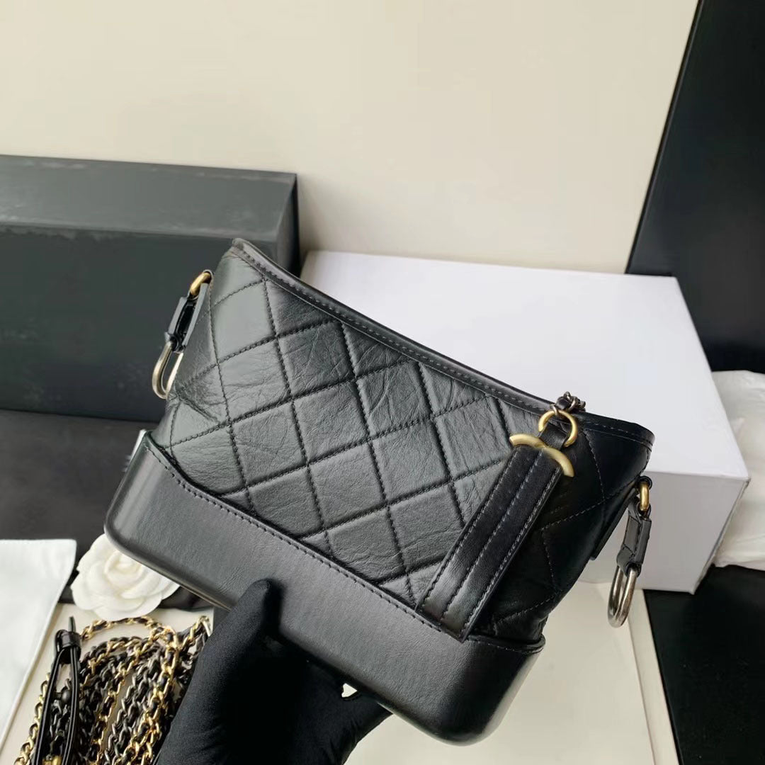 Women's Ceiling Genuine Leather Hobo Classic Style Small Square Bags