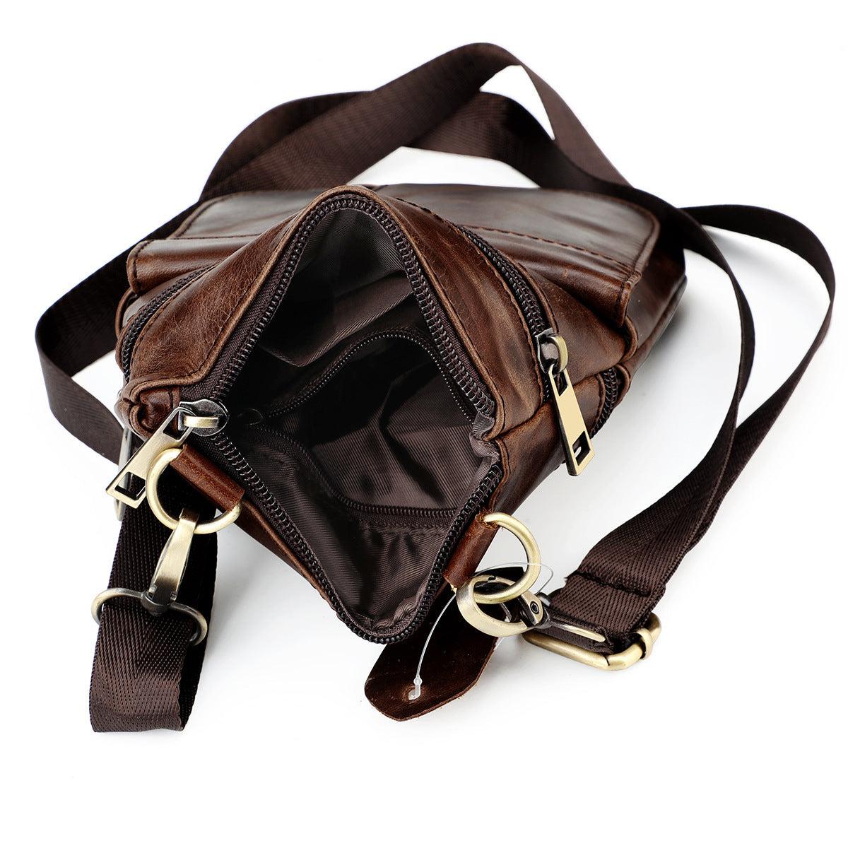 Men's Genuine Leather Business Cowhide Retro Large Men's Messenger Bags
