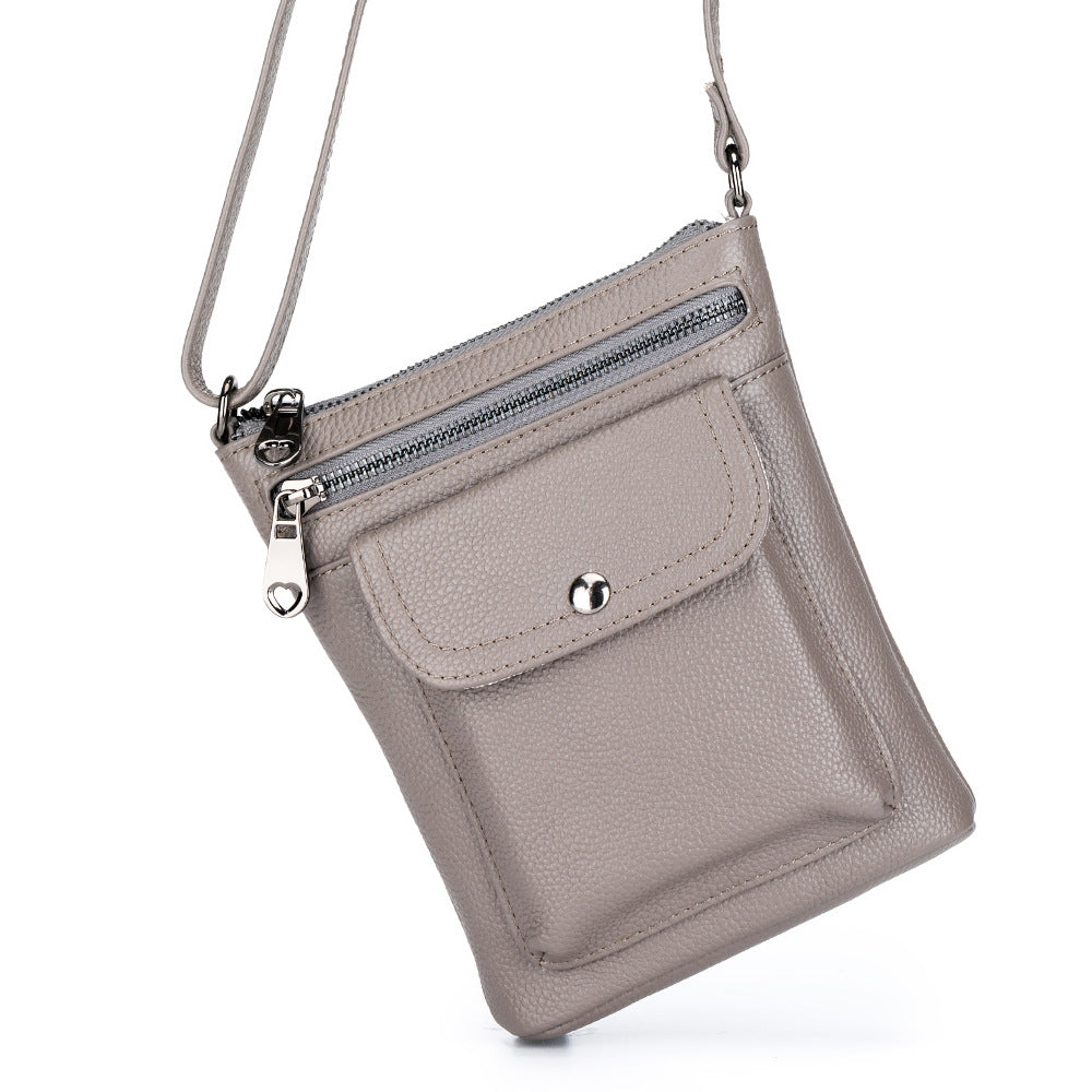Women's Genuine Leather Large Capacity Mobile First Phone Bags