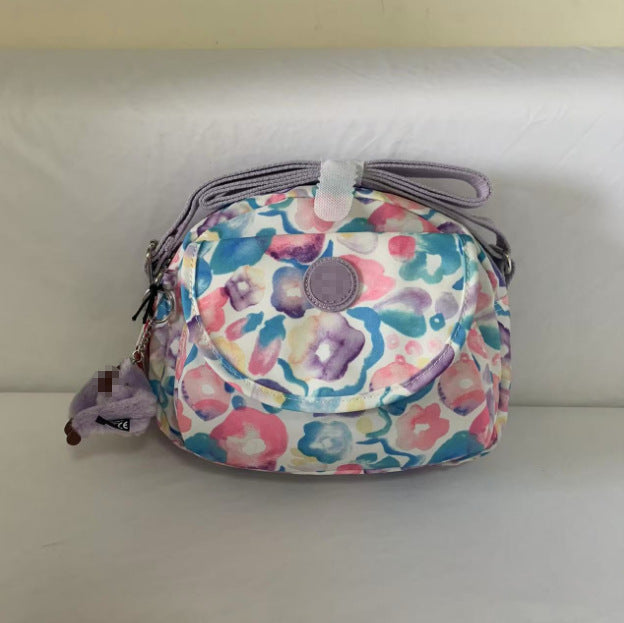 Women's Summer Monkey Fashion Nylon Round Flap Crossbody Bags