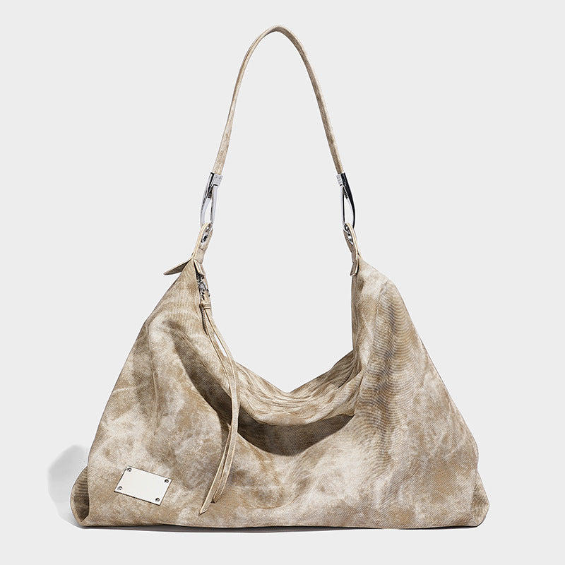 Retro Underarm Fashion Large Capacity Soft Tote Bags