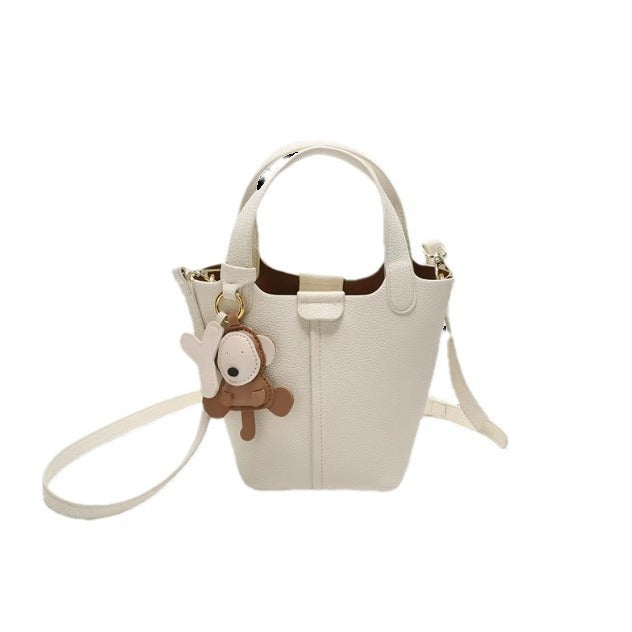 Women's Leather Niche Vegetable Basket Fashion Summer Bucket Bags
