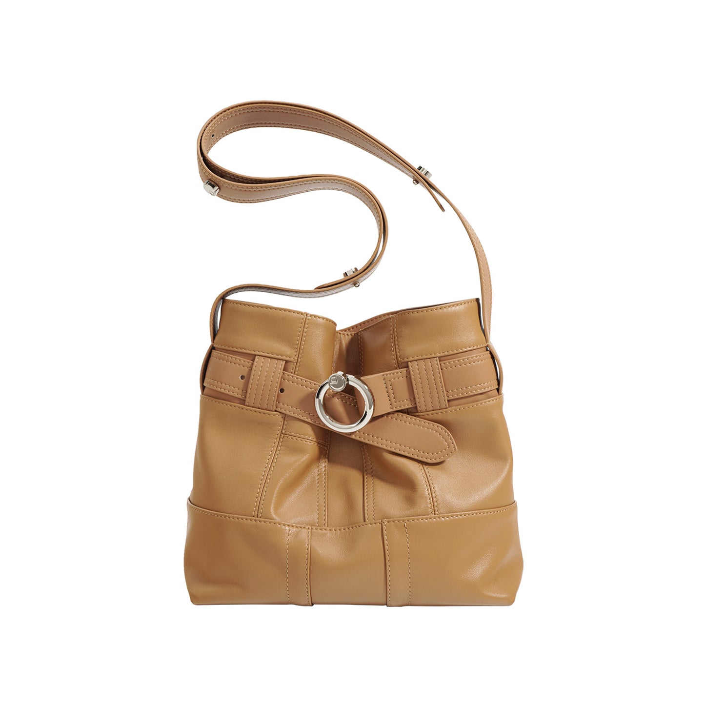 Women's Design Fashion Top Layer Leather Large Capacity Bucket Bags