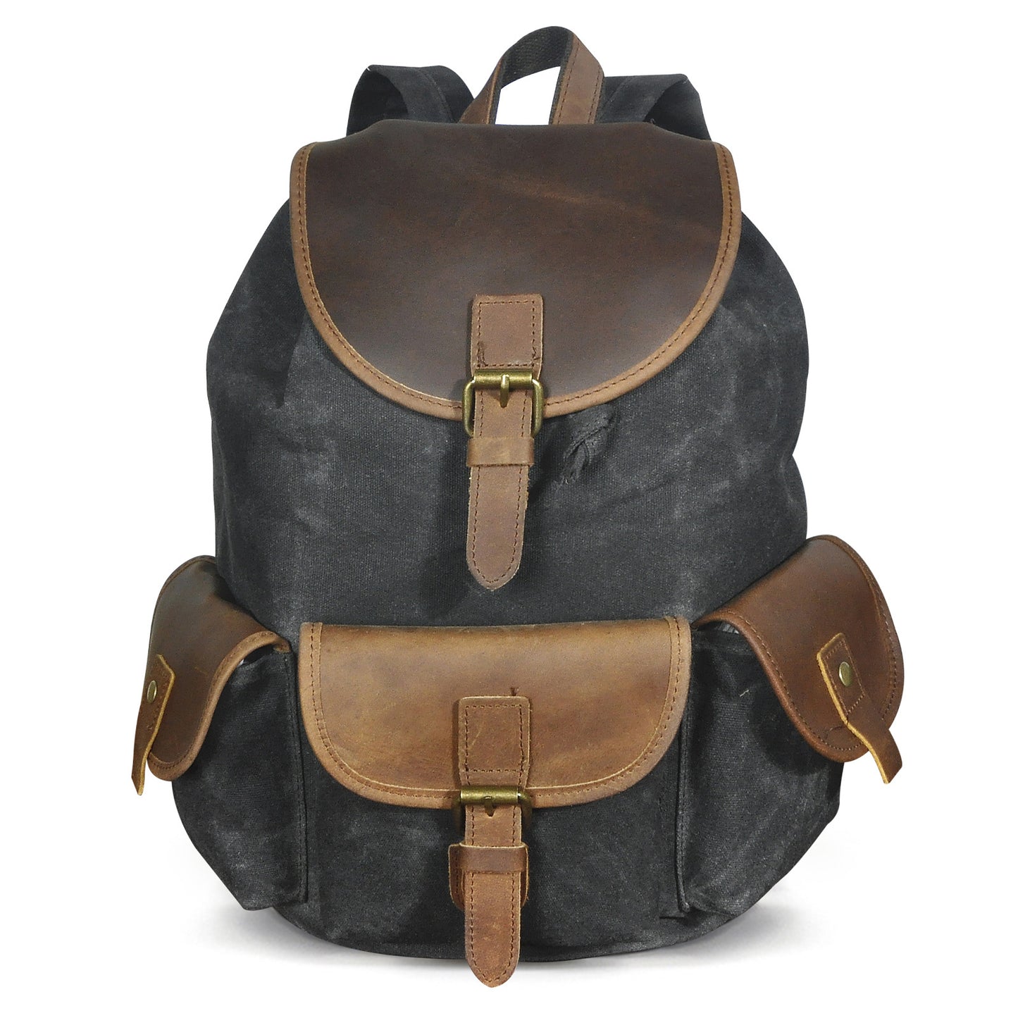 Men's Top Layer Oil Wax Skin Cowhide Backpacks