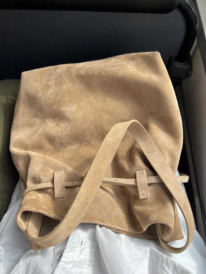 Unique Fashionable Suede Leisure Commute Design Tote Bags