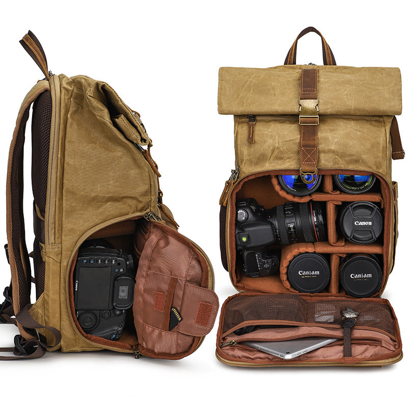 Cotton For Graphy Contrast Color Waterproof Bags
