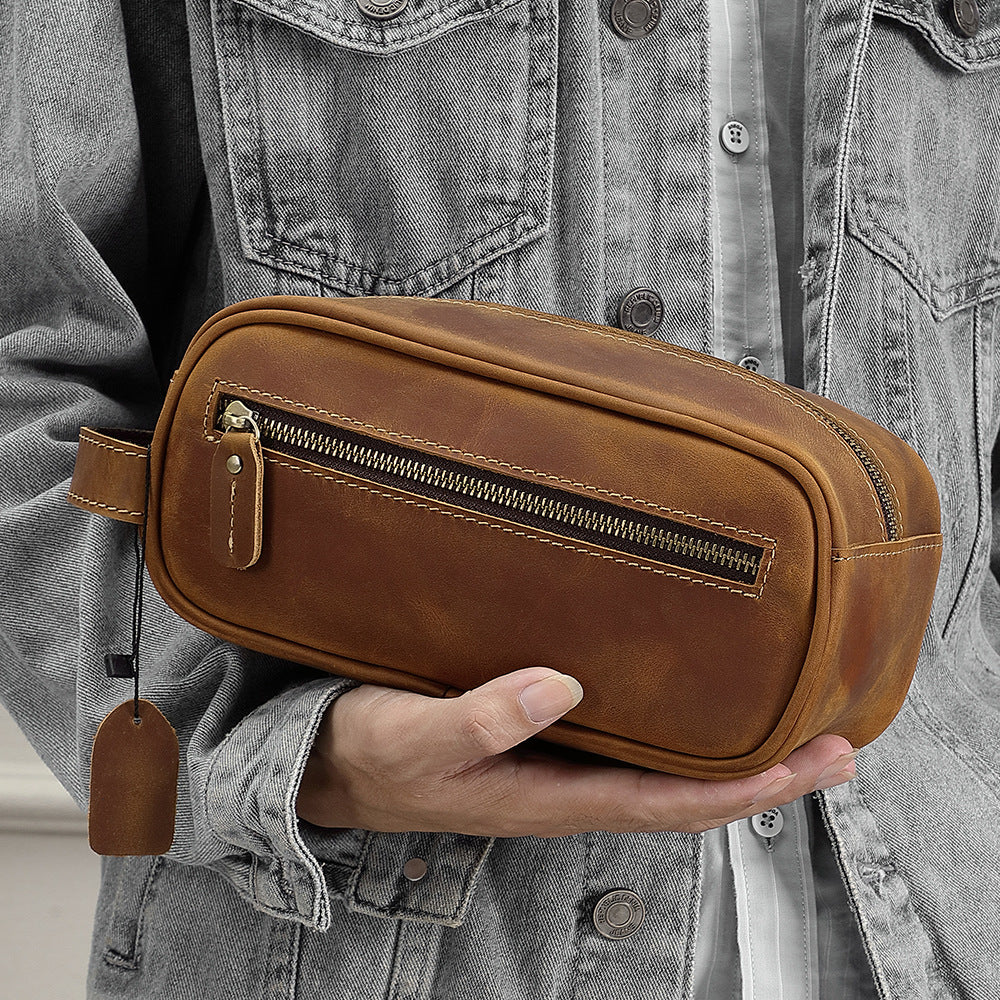 Men's Cowhide Clutch High-grade Buggy Real Leather Men's Handbags