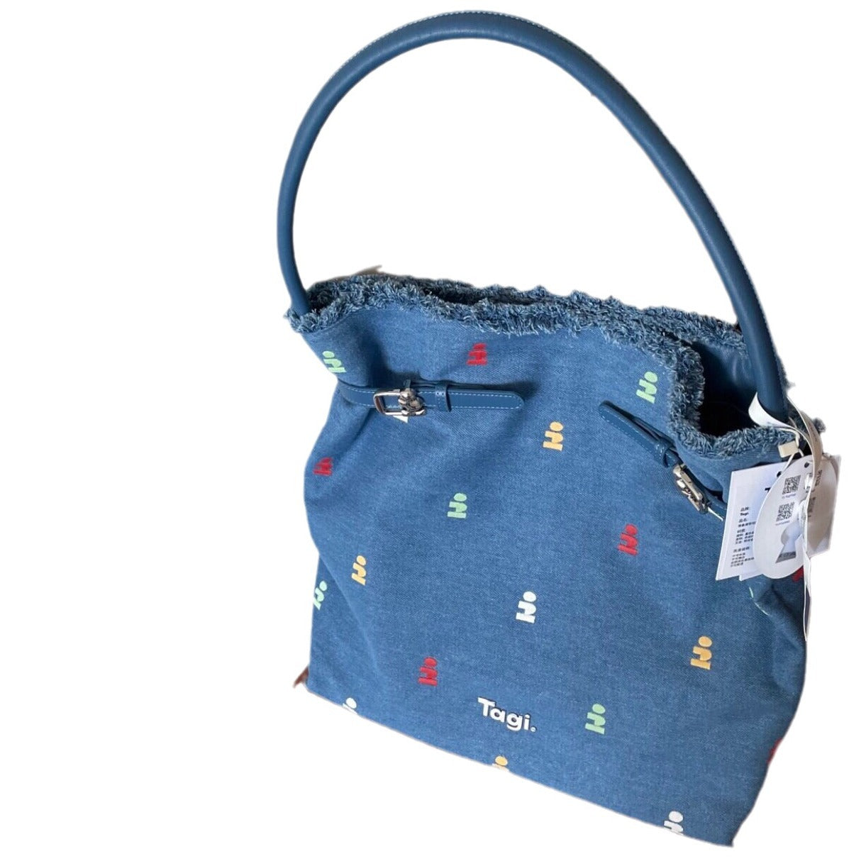 Women's Design Imagination Clasp Canvas Denim Portable Tote Bags