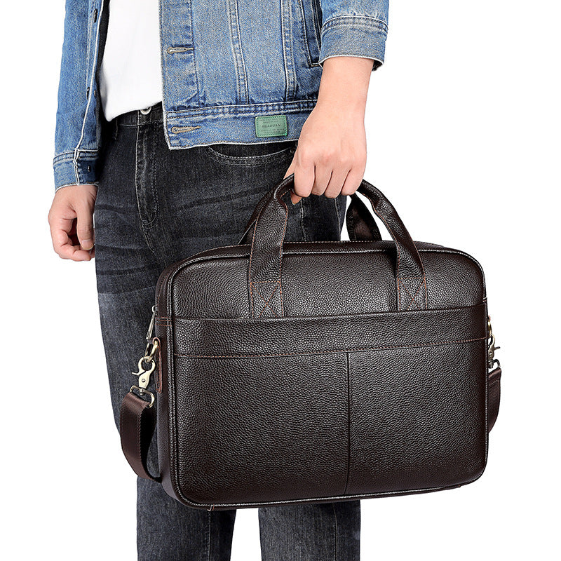Men's Genuine Leather Official Computer Portable Men's Briefcases