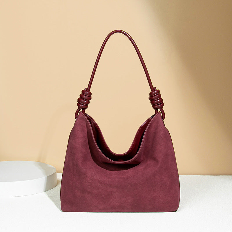 Women's Vintage Deerskin Veet High Sense Large Tote Bags