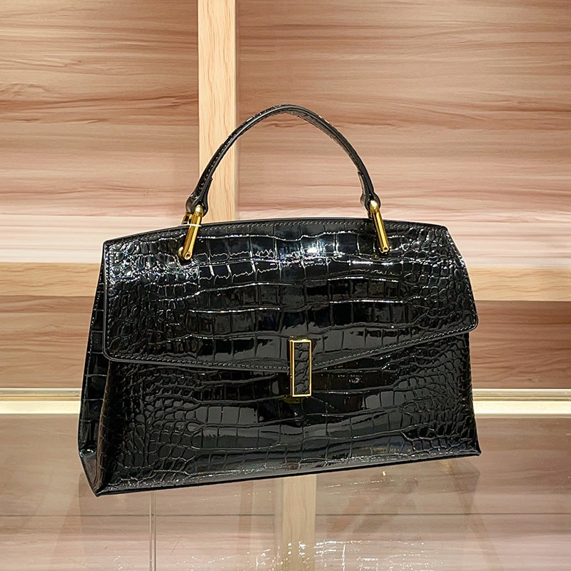 High Fashion Alligator Print Genuine Leather Crossbody Bags