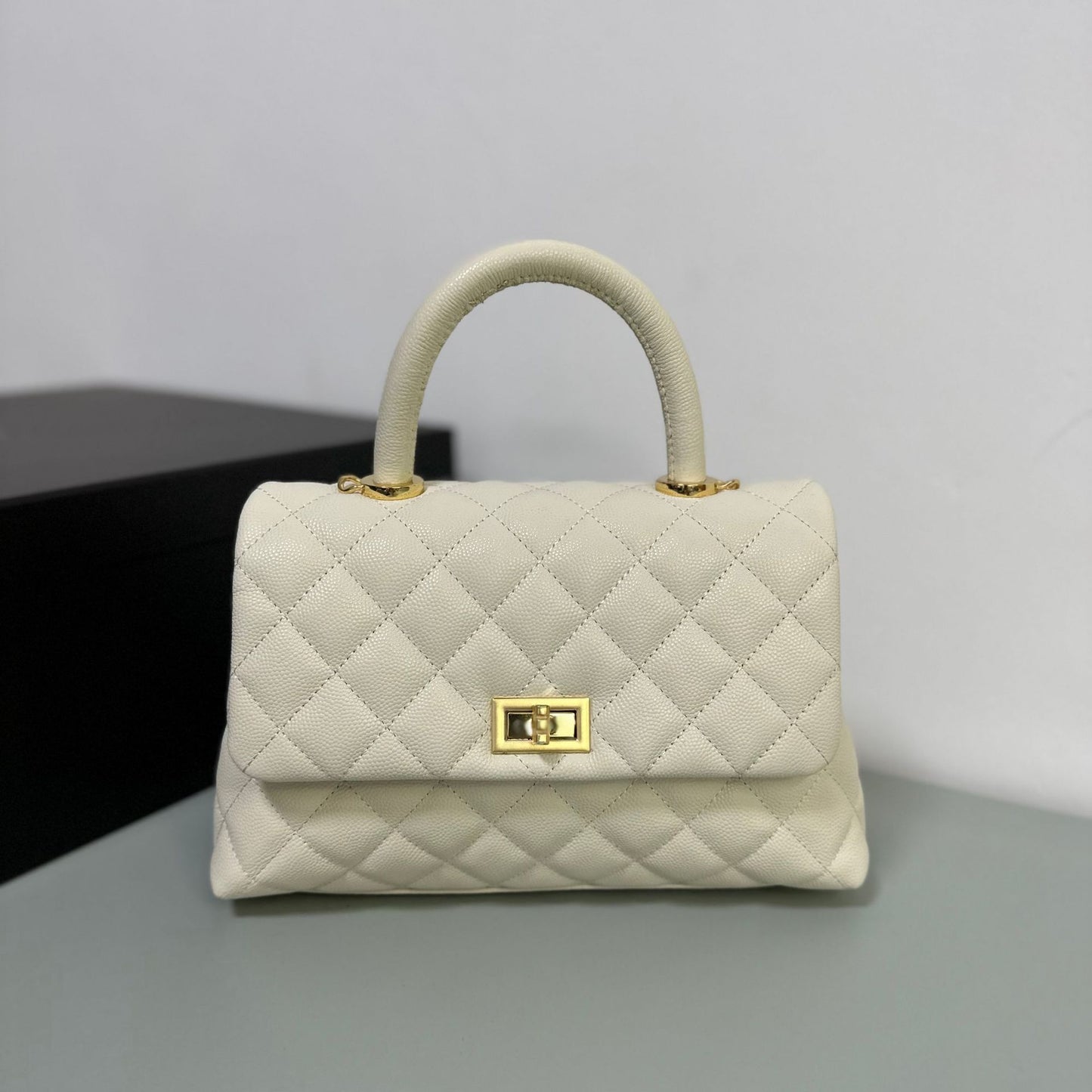Women's Genuine Leather Caviar First Layer Cowhide Handbags