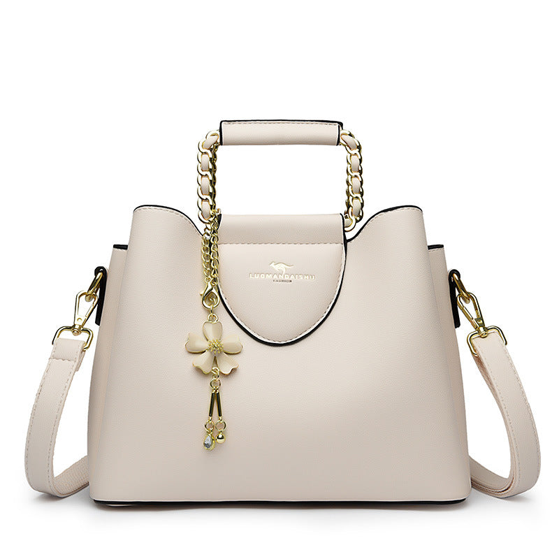Women's Size Large Capacity Soft Leather To Bucket Bags