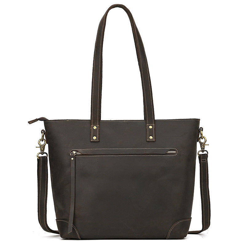 Women's & Men's & Horse Leather Large Capacity Cowhide Tote Bags