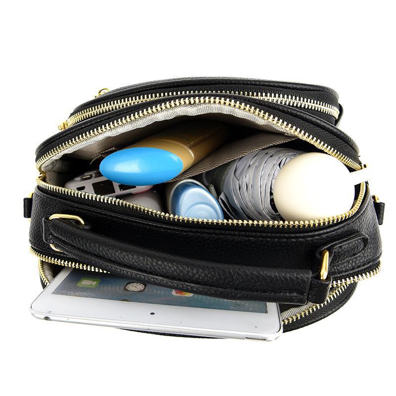 Women's Soft Leather Korean Style Fashion One Crossbody Bags