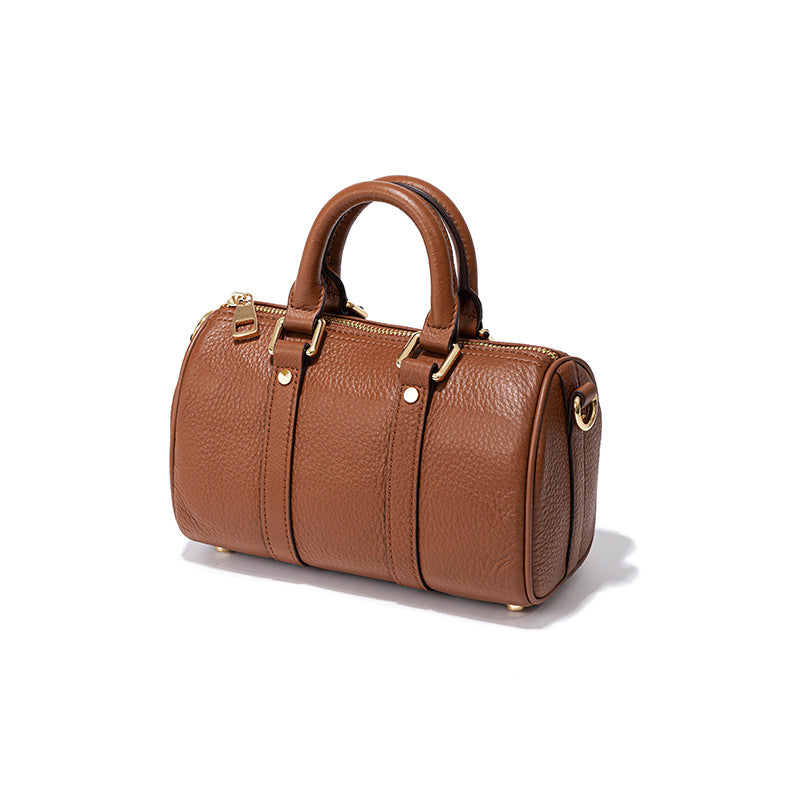 First Layer Cowhide Retro Style High Handbags