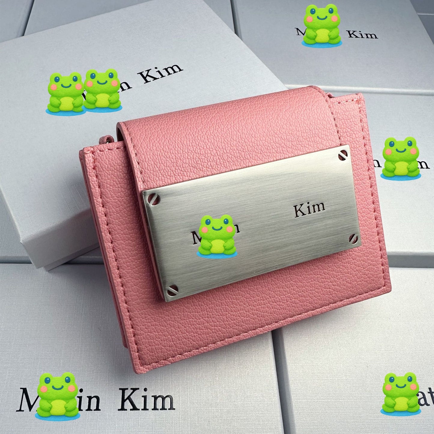 Women's Chain Genuine Leather Mini Waste Earphone Coin Purses