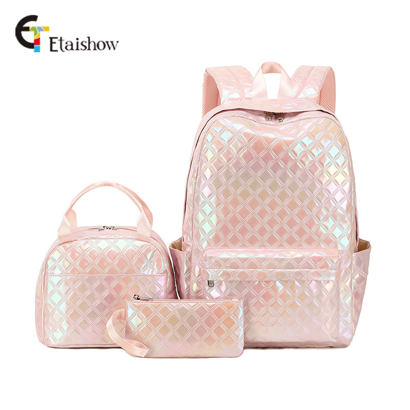 Primary Three-piece Waterproof Large Capacity Thermal Middle School Students' Schoolbags