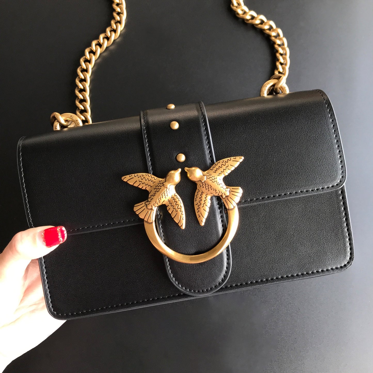 Women's Genuine Leather Super Mini Classic Chain Small Square Bags