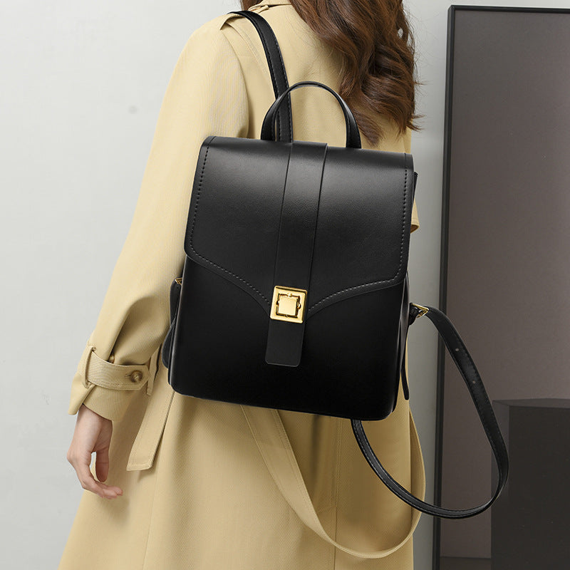 Women's High-grade Fashionable Simple Large Capacity Leisure Backpacks
