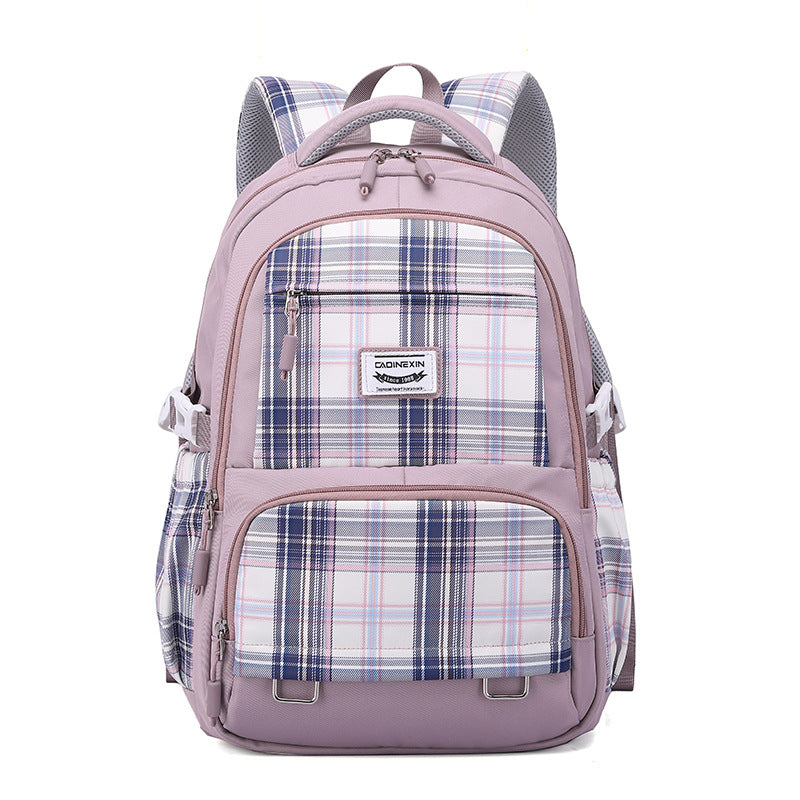 Female Double Polyester Large Capacity Comfortable Middle School Students' Schoolbags