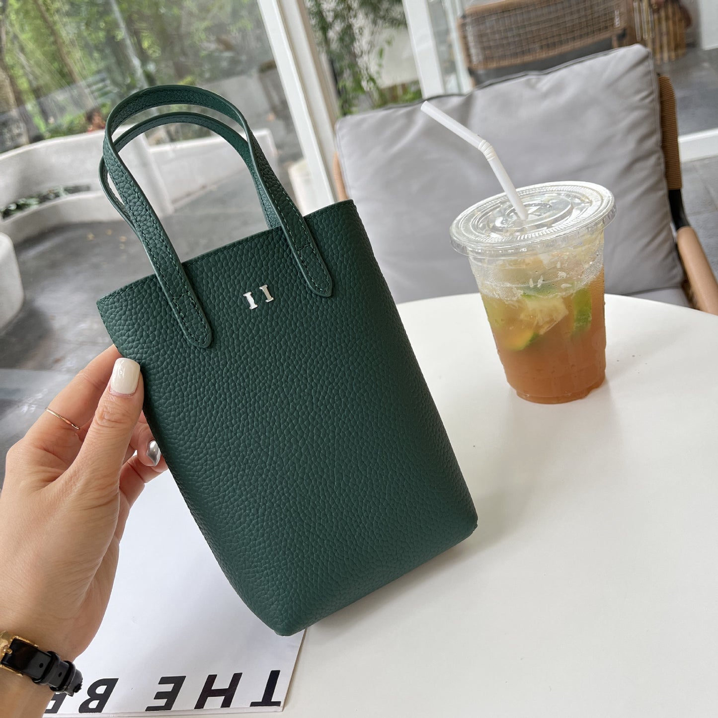 Women's Leather Portable High-grade Sense Exquisite Phone Bags